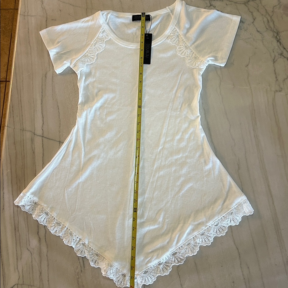 Doublju White Lace Tunic - Picture 4 of 10